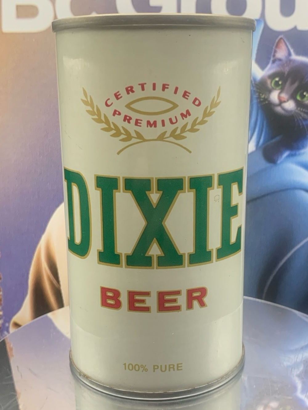 Vintage Beer Can Dixie Certified Premium Beer Pull Tab Empty Dixie Brewing Steel